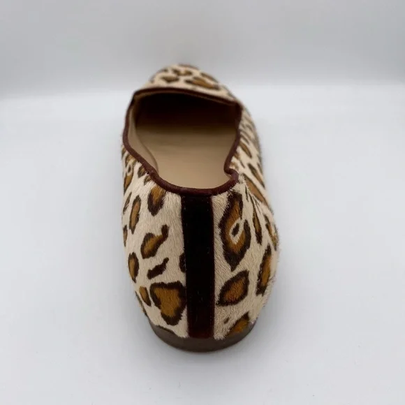 J CREW COLLECTION Calf Hair Leopard Print Cleo Loafers - A0615 - Sz 7 - Picture 5 of 9